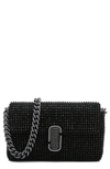 Marc Jacobs The Rhinestone J Marc Mini Shoulder Bag In Black
