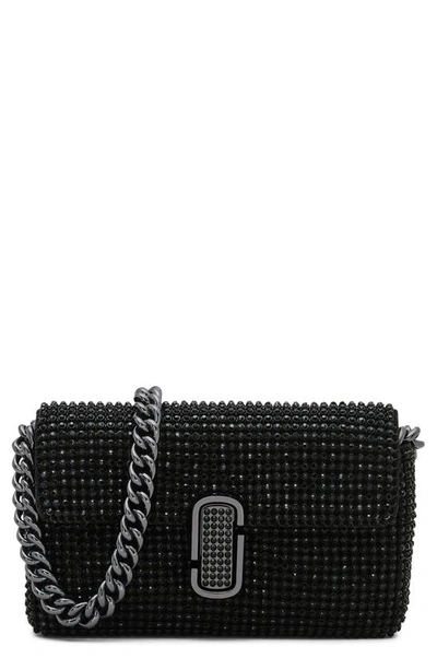 Marc Jacobs The Mini J Marc Shoulder Bag In Black