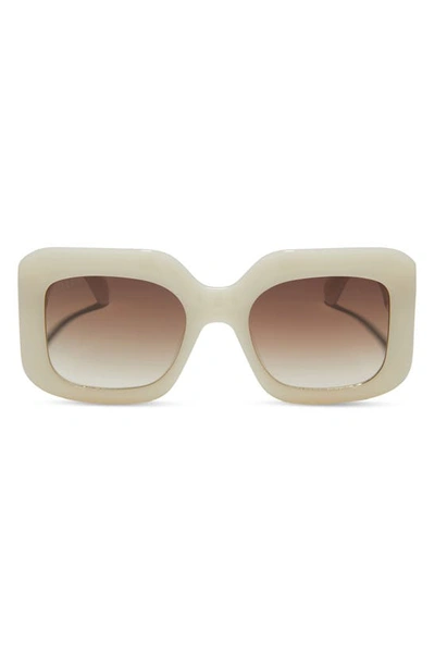 Diff Giada 52mm Gradient Square Sunglasses In Brown Gradient