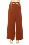 ALEXIA ADMOR ALEXIA ADMOR CASSIE GROMMET HIGH WAIST WIDE LEG PANTS