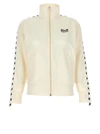 Golden Goose Zipped Sweatshirt With Grosgrain Strip And Stars Clothing In White