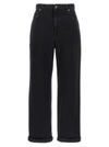 Golden Goose Golden Kim One Washed Jeans In Black