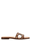 Tod's Women's Maxi Catena Stud Embellished Sandals In Brown