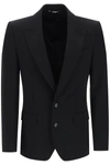Dolce & Gabbana Single-breasted Tuxedo Jacket In Black