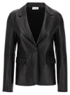 P.A.R.O.S.H LEATHER BLAZER BLAZER AND SUITS