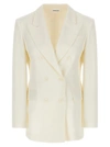 P.a.r.o.s.h White Double-breasted Blazer In White