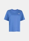 ADER ERROR ADER ERROR BLUE SQUARE NECK T-SHIRT