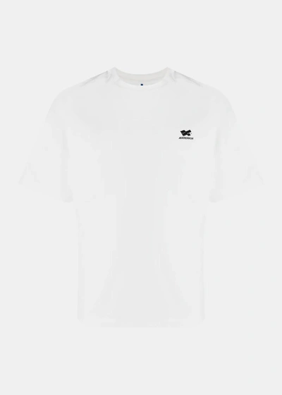 Ader Error Logo-print Crew-neck T-shirt In Off White