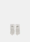 ALESSANDRA RICH ALESSANDRA RICH CRYSTAL SQUARE FRINGES EARRINGS