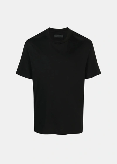 Amiri Short-sleeve Cotton T-shirt In Black