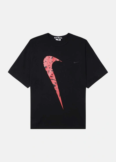 Black Comme Des Garçons Printed T-shirt In Black