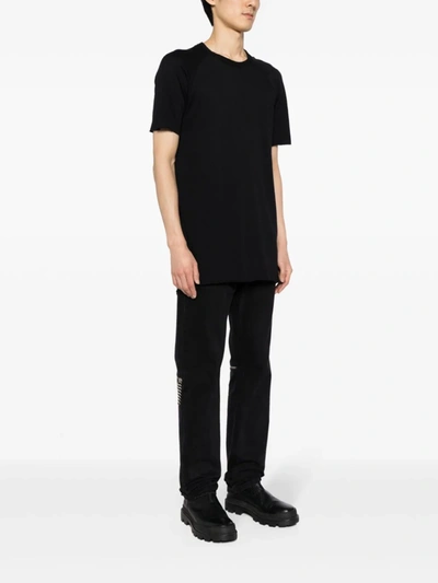 Boris Bidjan Saberi Men Ts2.1 Slim Fitting Object Dyed T-shirt In Black