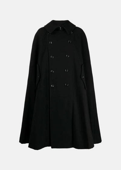 Comme Des Garçons Comme Des Garcons Comme Des Garcons Black Bib-collar Double-breasted Cape