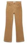 MANGO CROP FLARE CORDUROY JEANS