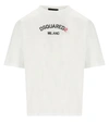DSQUARED2 DSQUARED2  LOOSE FIT WHITE T-SHIRT