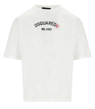 Dsquared2 Loose Fit White T-shirt