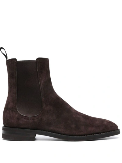 Bally Styles Suede Ankle Boots In Ebony