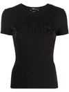 Blumarine Women Logo Cotton T-shirt In Multi