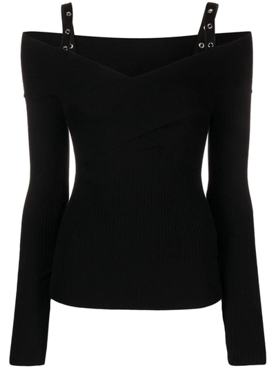 Blumarine 2m394a Schiffer Sweater In Black