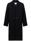 Courrèges Zipped-sleeves Single-breasted Coat In Black