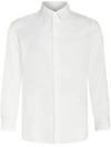 Etro Logo Cotton Button Down Shirt In White