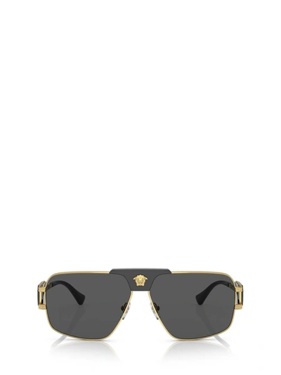 Versace Eyewear Sunglasses In Gold