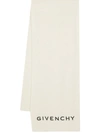 Givenchy Adjustable Fringed Wool-cashmere Scarf In Mastic