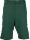 Golden Goose Star Shorts In Green Cotton In Green/white