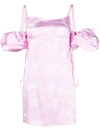 Jacquemus La Mini Robe Chouchou Dress Print Toile De Jouy Pink In Pink