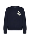 Isabel Marant Atley Cotton And Wool Blend Sweater In Midnight