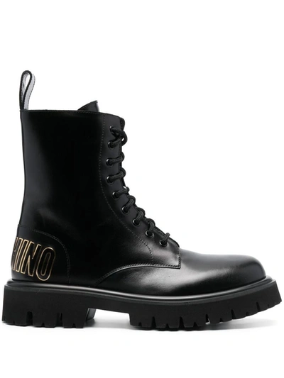 Moschino Boots In Black