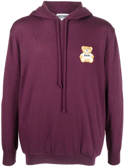 Moschino Sweaters In Bordeaux