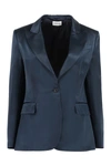 P.a.r.o.s.h P. A.r. O.s. H. Woman Blazer Midnight Blue Size L Viscose, Linen, Cotton