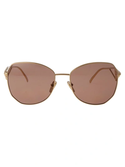 Prada 0pr 57ys Sunglasses In 5ak10d Gold