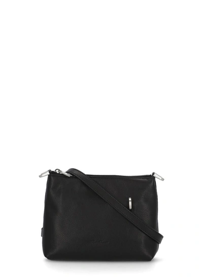 Rick Owens Small Adri Hand Bag In Black Leather In 09 Black