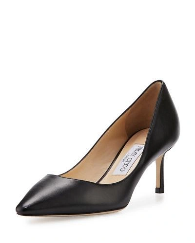 Jimmy Choo Romy 60mm Leather Pumps In Black