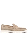 TOD'S TOD'S SUEDE MOCCASINS