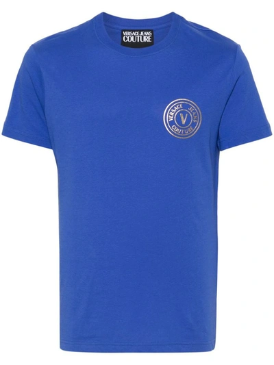 Versace Jeans Couture T-shirts And Polos In Blue