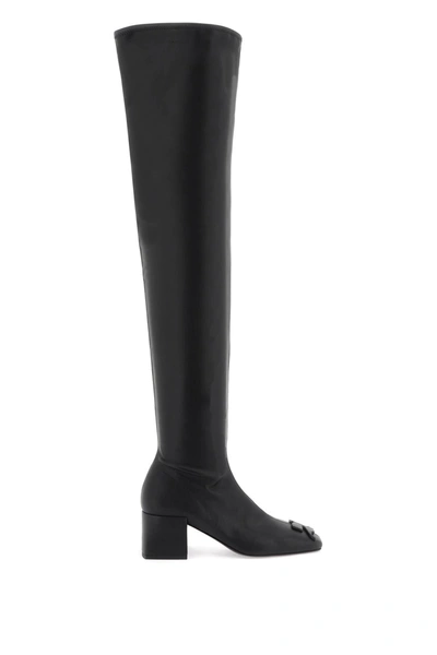 COURRÈGES FAUX LEATHER HIGH BOOTS