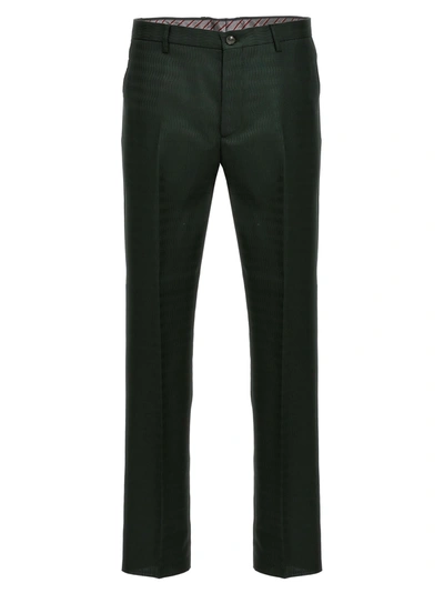 Etro Jacquard Pants Green