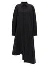 Y-3 MIDI SHIRT DRESS DRESSES BLACK