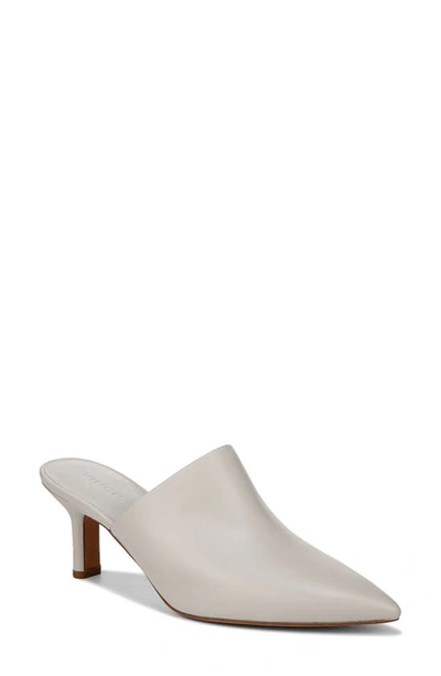 Vince Penelope Leather Point-toe Mules In Horchata