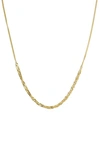 ARGENTO VIVO STERLING SILVER FRONTAL CHAIN NECKLACE