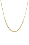 Argento Vivo Frontal Chain Necklace In Gold