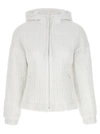 FERRAGAMO QUILTED BOMBER JACKET CASUAL JACKETS, PARKA WHITE