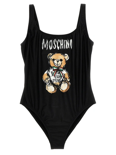 Moschino Teddy Bear Beachwear Black