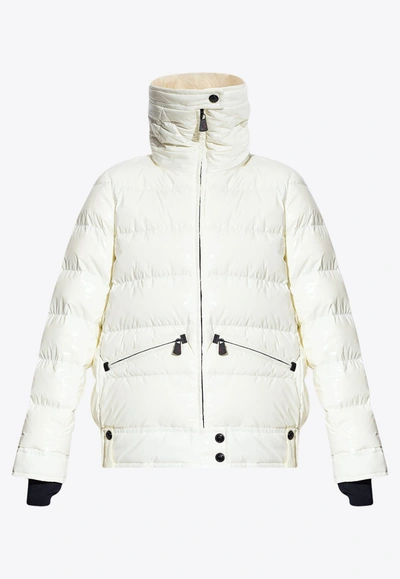 Moncler High-neck Padded Jacket In White