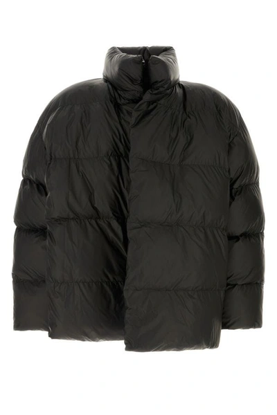 Balenciaga Man Black Nylon Padded Jacket