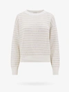 Brunello Cucinelli Sparkling Sweater In White