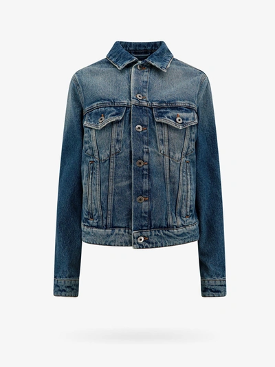 Off-white Regular Denim Jacket In Blue